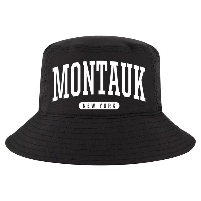 Montauk New York Souvenirs College Style Montauk New York Souvenir Cool Comfort Performance Bucket Hat