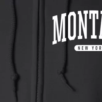 Montauk New York Souvenirs College Style Montauk New York Souvenir Full Zip Hoodie