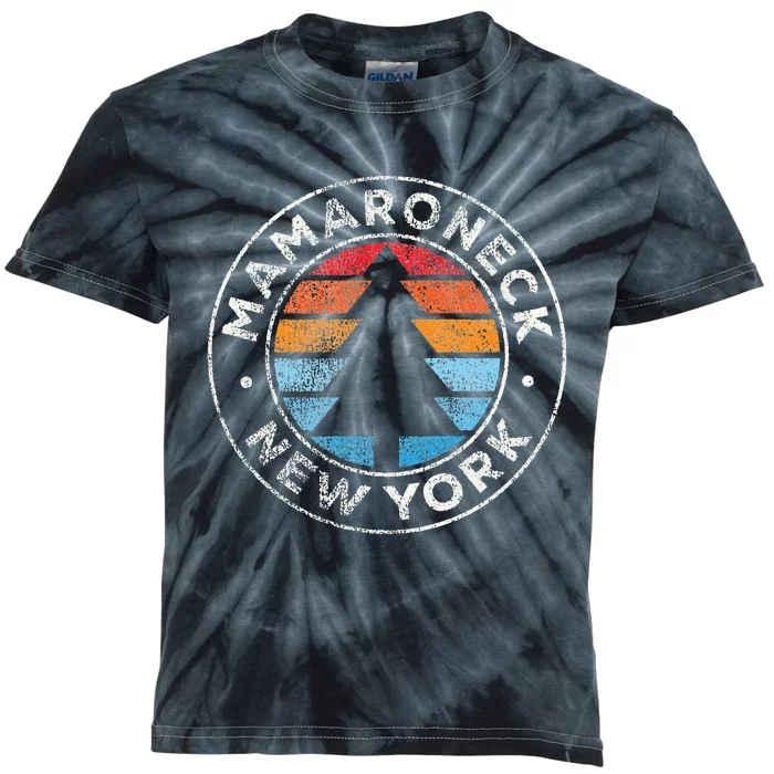 Mamaroneck New York Ny Vintage Graphic Retro 70s Kids Tie-Dye T-Shirt