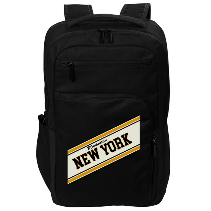 Manhattan New York Varsity Logo Impact Tech Backpack