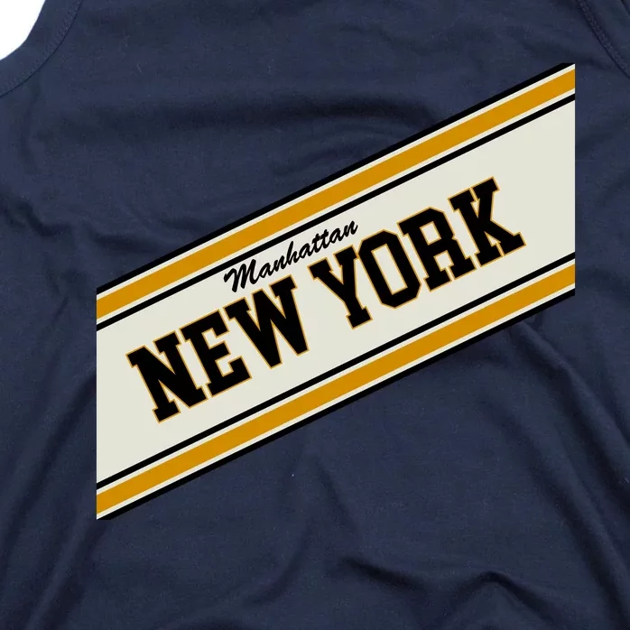 Manhattan New York Varsity Logo Tank Top