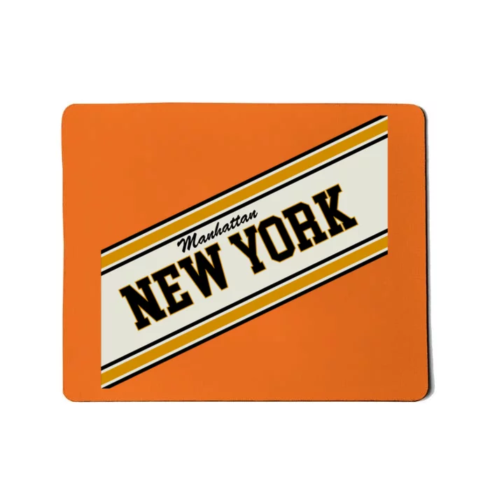 Manhattan New York Varsity Logo Mousepad