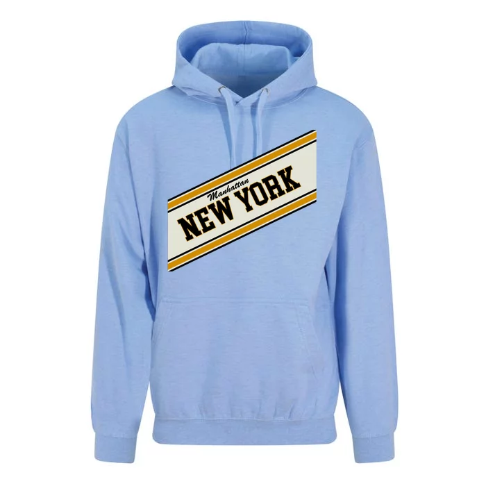 Manhattan New York Varsity Logo Unisex Surf Hoodie