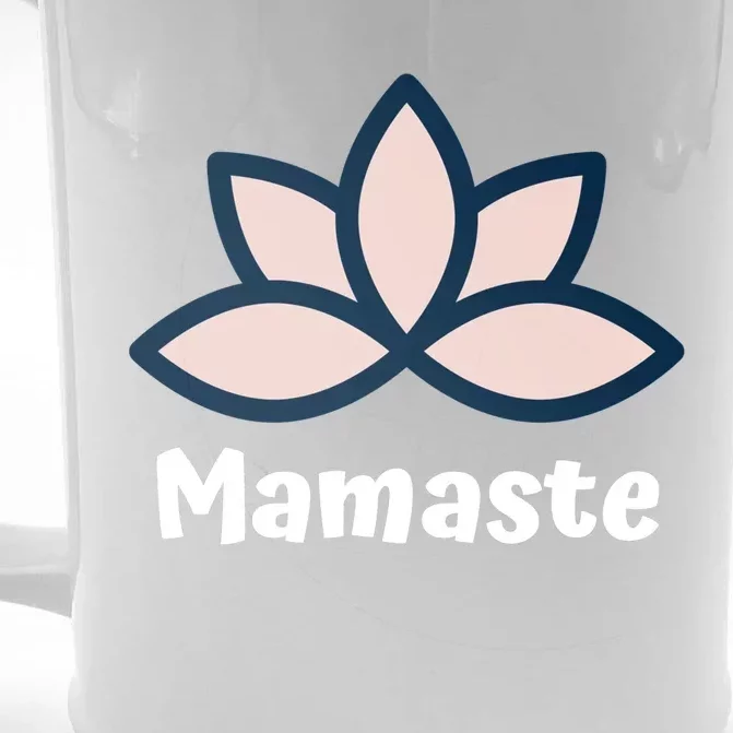 Mamaste Namaste Yoga Mom Yoga Course Mothers Day Gift Front & Back Beer Stein