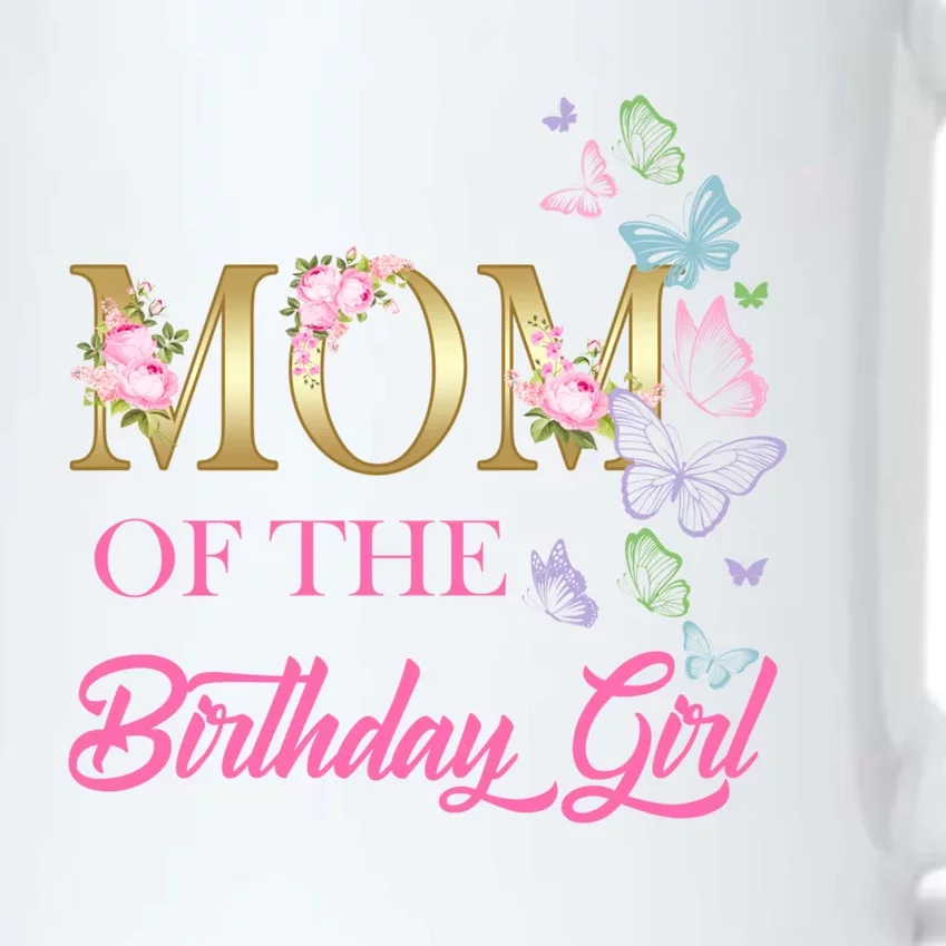 Mom One 1st First Birthday Matching Family Butterfly Floral Gift Black Color Changing Mug