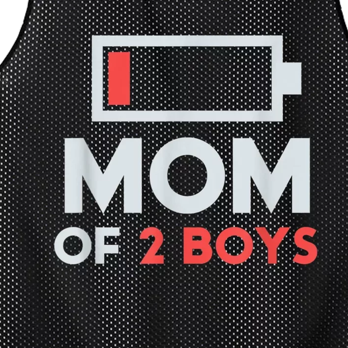 Mom Of 2 Boy_s Gift From Son Mothers Day Birthday Women Mesh Reversible Basketball Jersey Tank