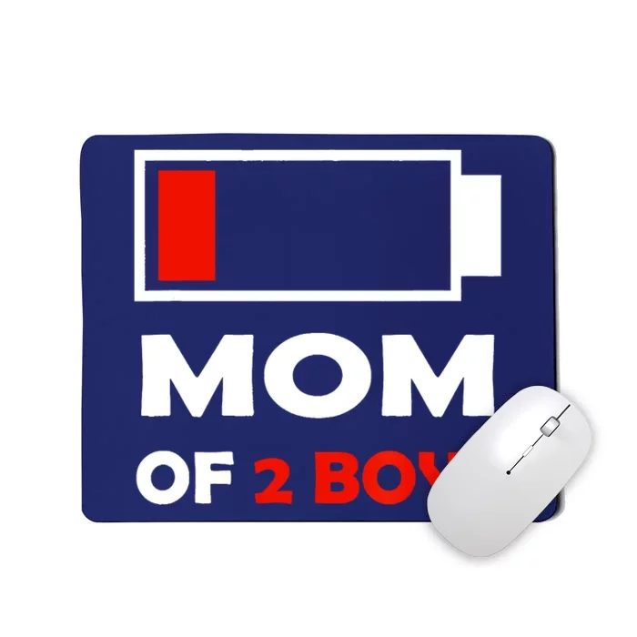 Mom Of 2 Funny Design Mousepad