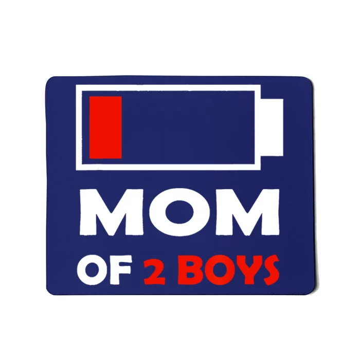 Mom Of 2 Funny Design Mousepad