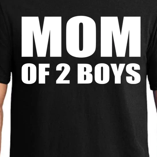 Mom Of 2 Two Sons Proud Mom Mother Mothers Day Funny Gift Pajama Set