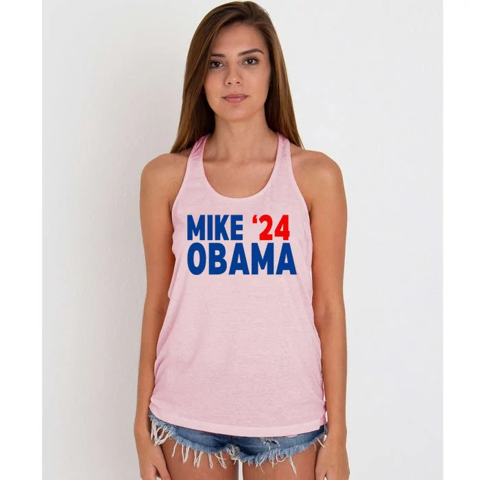 Mike Obama 2024 Women's Knotted Racerback Tank