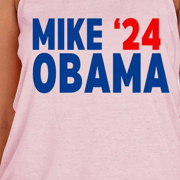 Mike Obama 2024 Women's Knotted Racerback Tank