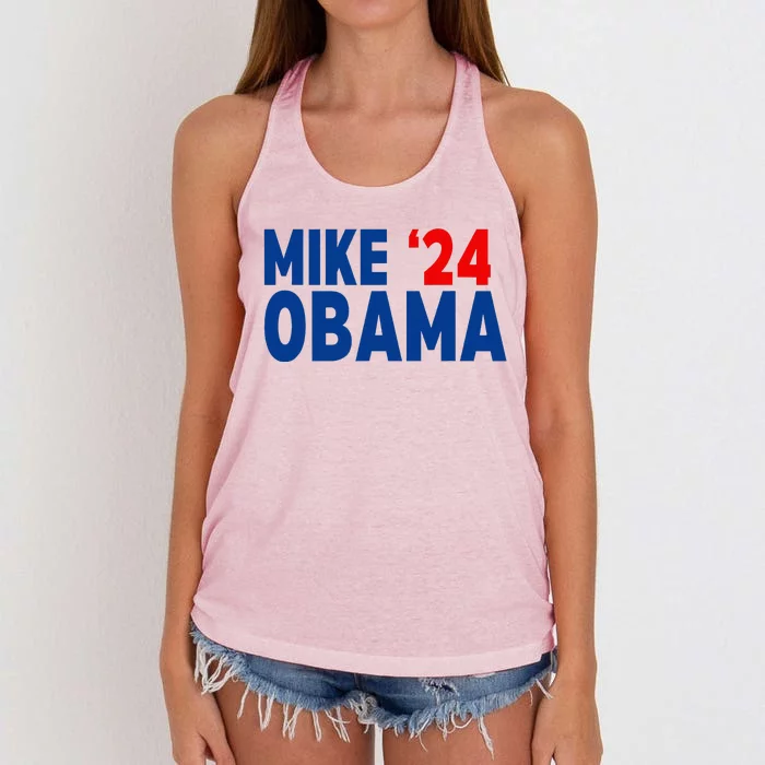 Mike Obama 2024 Women's Knotted Racerback Tank