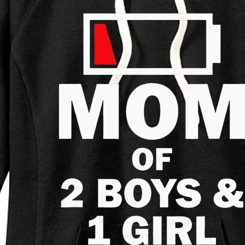 Mom Of 2 1 Girl Clothing Mother Wife Women's Fleece Hoodie