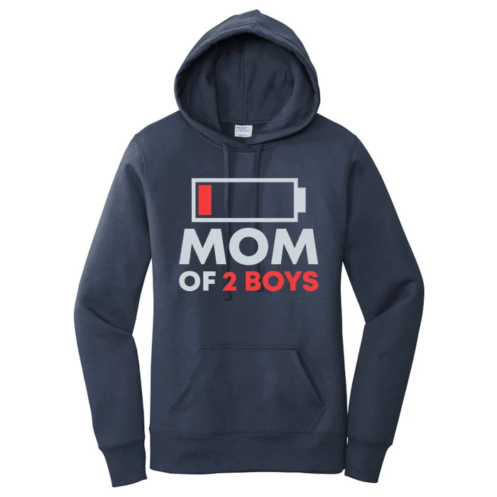 Mom Of 2 Gift From Son Mothers Day Birthday Women's Pullover Hoodie