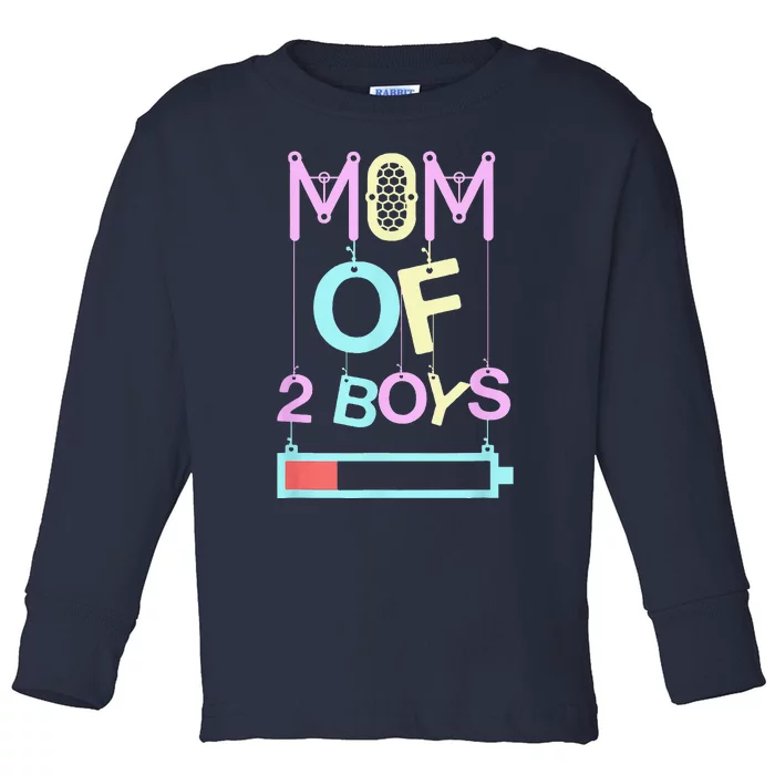 Mom Of 2 Tee Gifts From Son Mothers Day Birthday (1) Toddler Long Sleeve Shirt