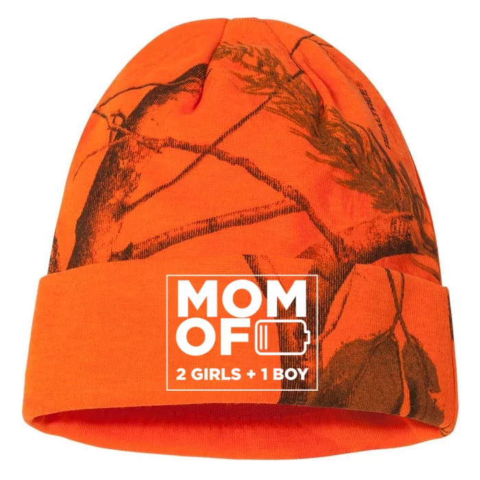 Mom of 2 Girl 1 Boy Mothers Day Gifts from Daughter Kati - 12in Camo Beanie