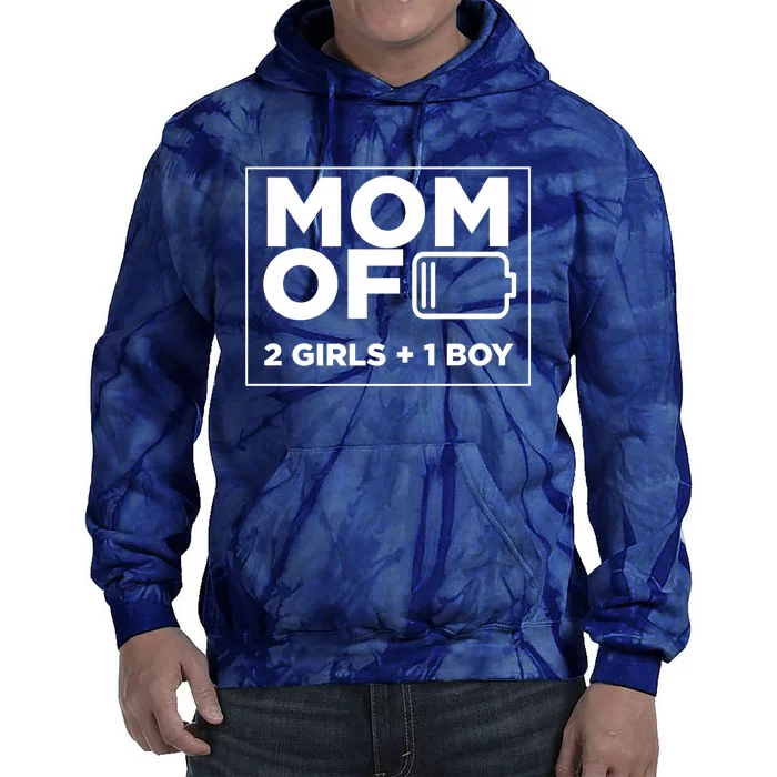 Mom of 2 Girl 1 Boy Mothers Day Gifts from Daughter Tie Dye Hoodie