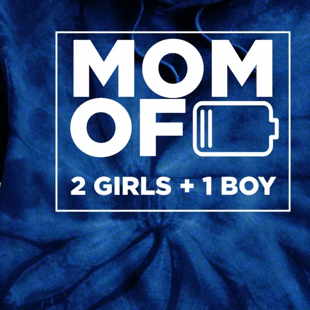 Mom of 2 Girl 1 Boy Mothers Day Gifts from Daughter Tie Dye Hoodie