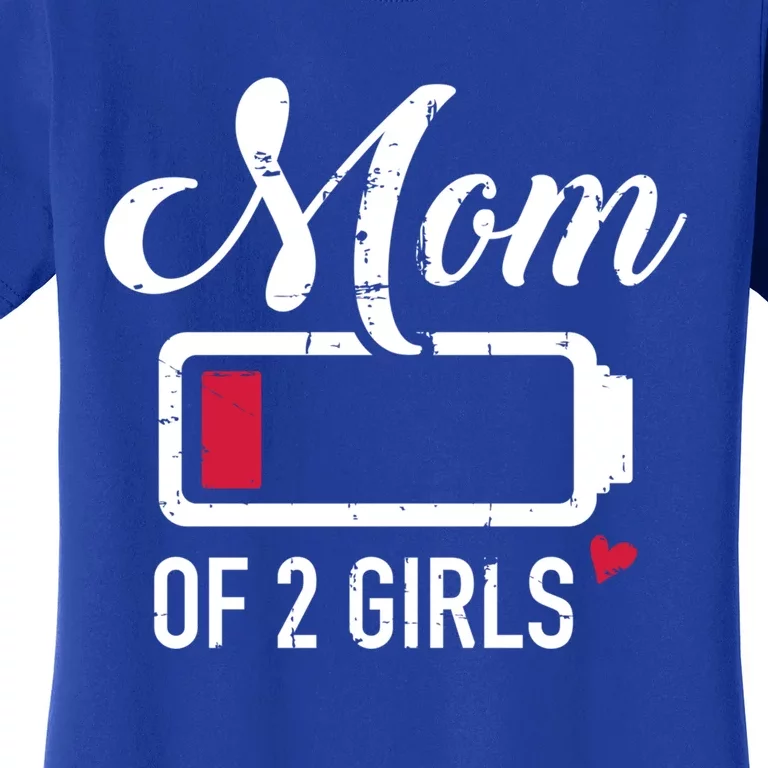 Mom Of 2 Low Battery Great Gift Women's T-Shirt