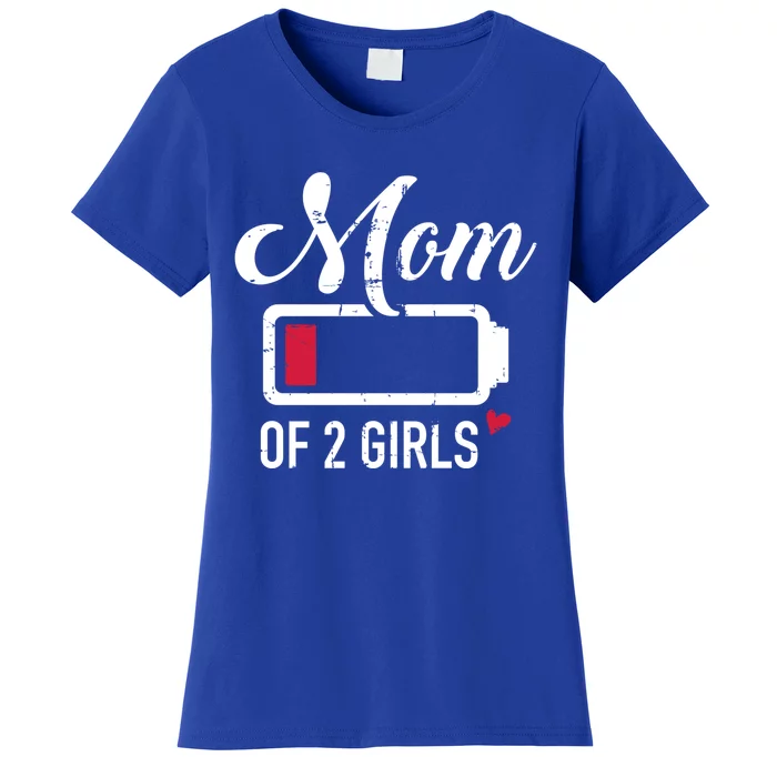 Mom Of 2 Low Battery Great Gift Women's T-Shirt