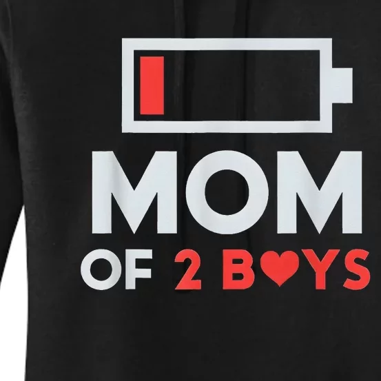 Mom of 2Boys from Son to mom for Mothers Day Birthday Women's Pullover Hoodie