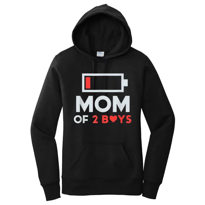 Mom of 2Boys from Son to mom for Mothers Day Birthday Women's Pullover Hoodie