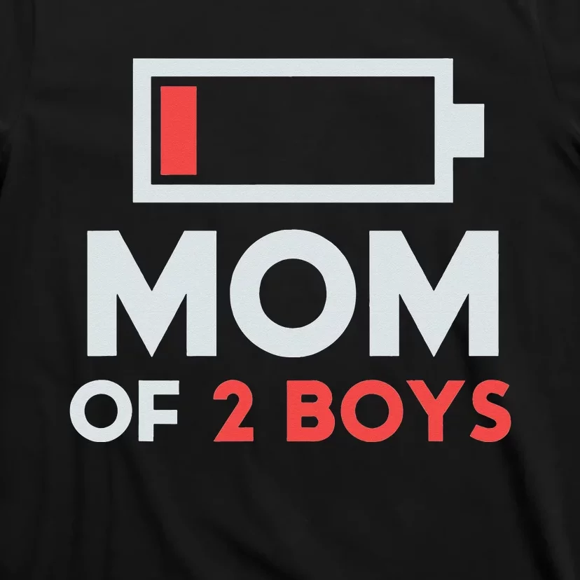 Mom of 2 Boys Shirt Gift from Son Mothers Day Birthday T-Shirt