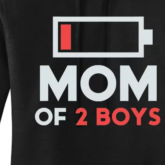 Mom of 2 Boys Shirt Gift from Son Mothers Day Birthday Women's Pullover Hoodie