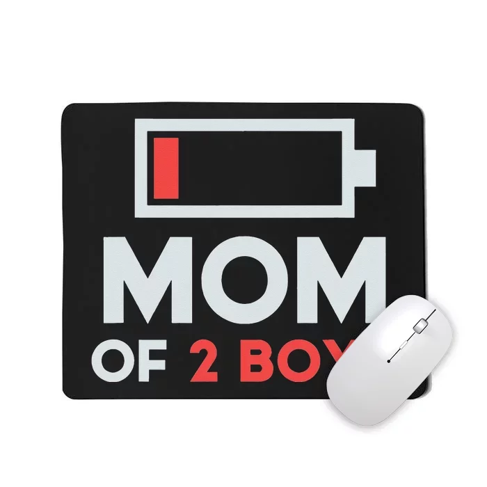 Mom of 2 Boys Shirt Gift from Son Mothers Day Birthday Mousepad