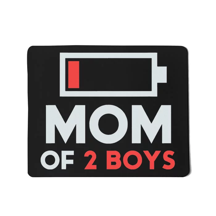 Mom of 2 Boys Shirt Gift from Son Mothers Day Birthday Mousepad