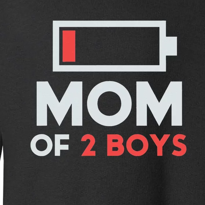 Mom of 2 Boys Shirt Gift from Son Mothers Day Birthday Toddler Sweatshirt