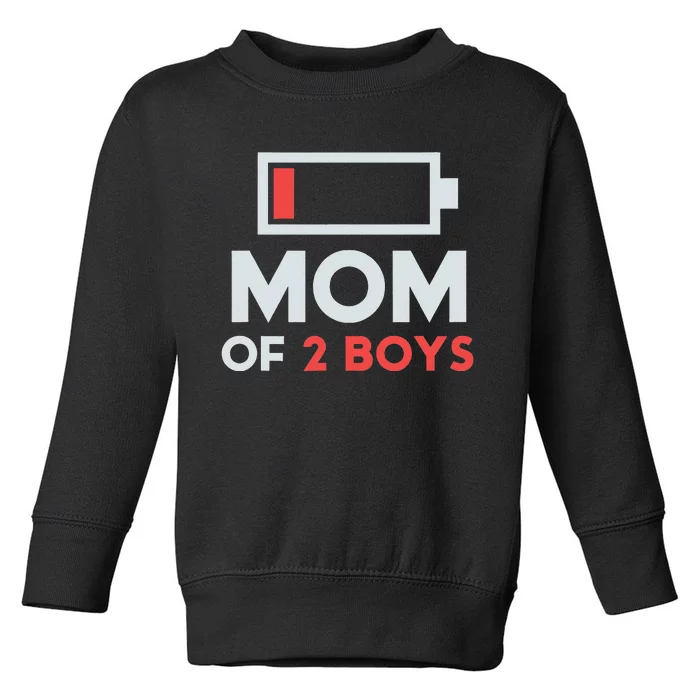 Mom of 2 Boys Shirt Gift from Son Mothers Day Birthday Toddler Sweatshirt