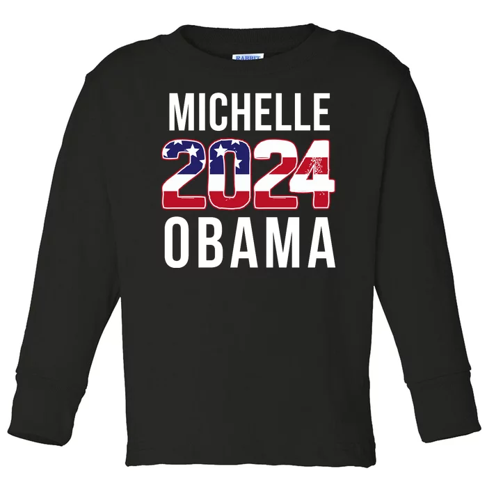 Michelle Obama 2024 Unisex Democrat Presidential Election Men Women Toddler Long Sleeve Shirt