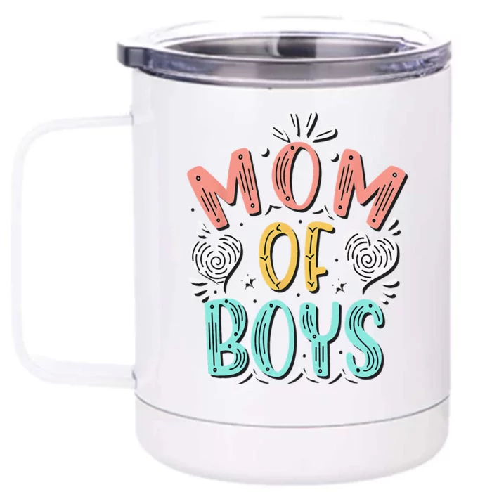 Mom Of 2 From Son Mothers Day Birthday Women Front & Back 12oz Stainless Steel Tumbler Cup