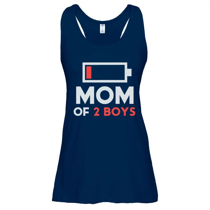 Mom Of 2 Gift From Son Mothers Day Birthday Ladies Essential Flowy Tank