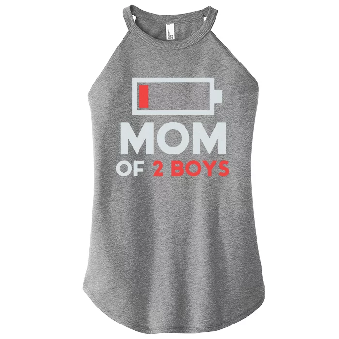 Mom Of 2 Gift From Son Mothers Day Birthday Women’s Perfect Tri Rocker Tank