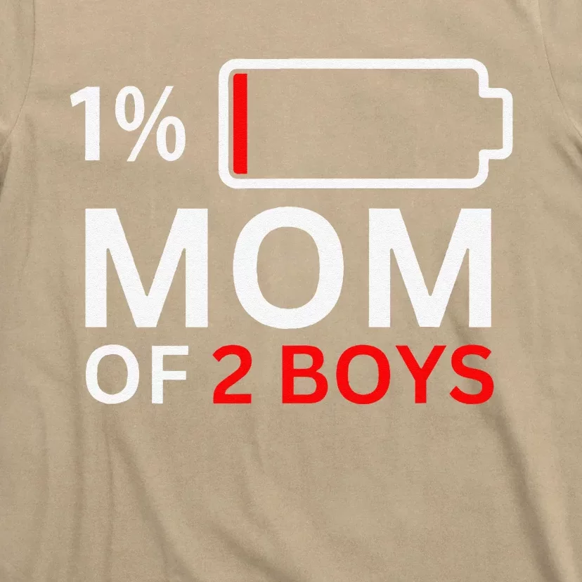 Mom Of 2 Funny Mothers Day Birthday Women T-Shirt