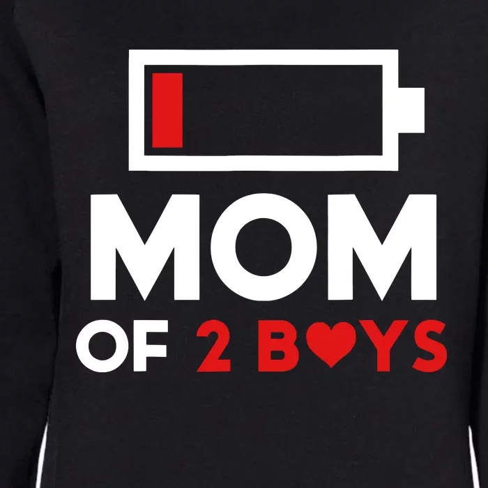 Mom Of 2 Boy From Son To Mom For Mothers Day Birthday Women Womens California Wash Sweatshirt