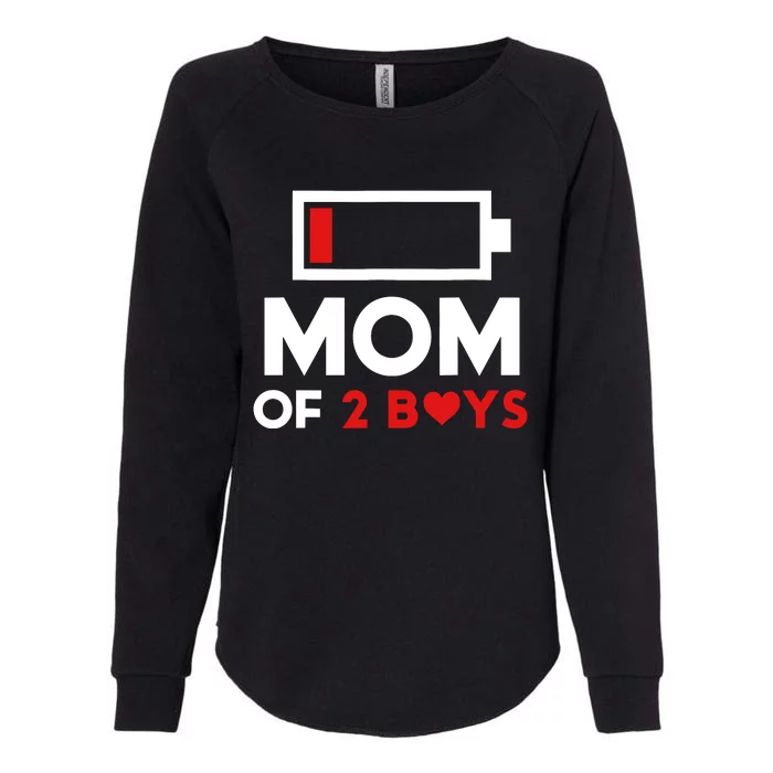 Mom Of 2 Boy From Son To Mom For Mothers Day Birthday Women Womens California Wash Sweatshirt