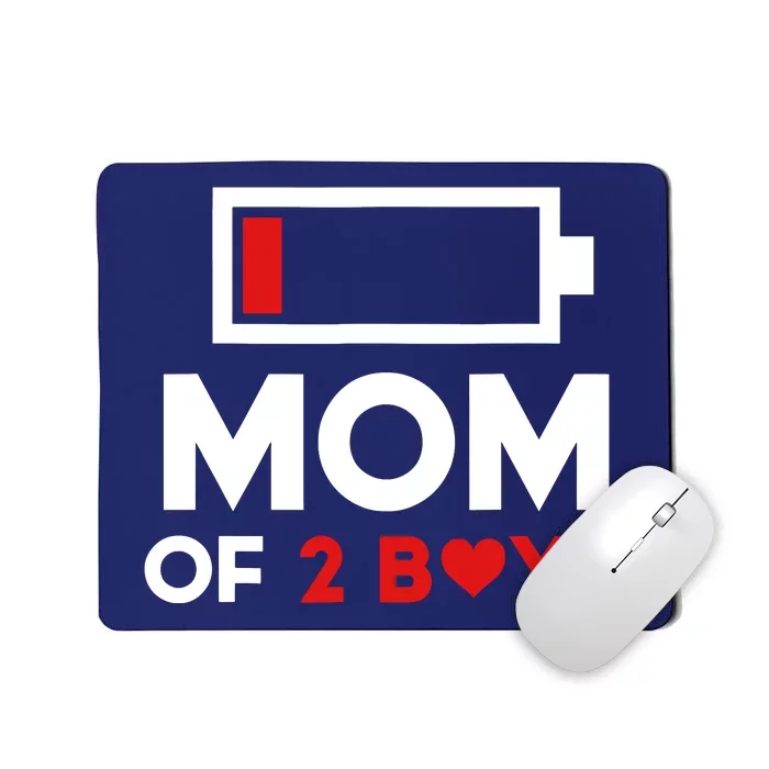 Mom Of 2 Boy From Son To Mom For Mothers Day Birthday Women Mousepad