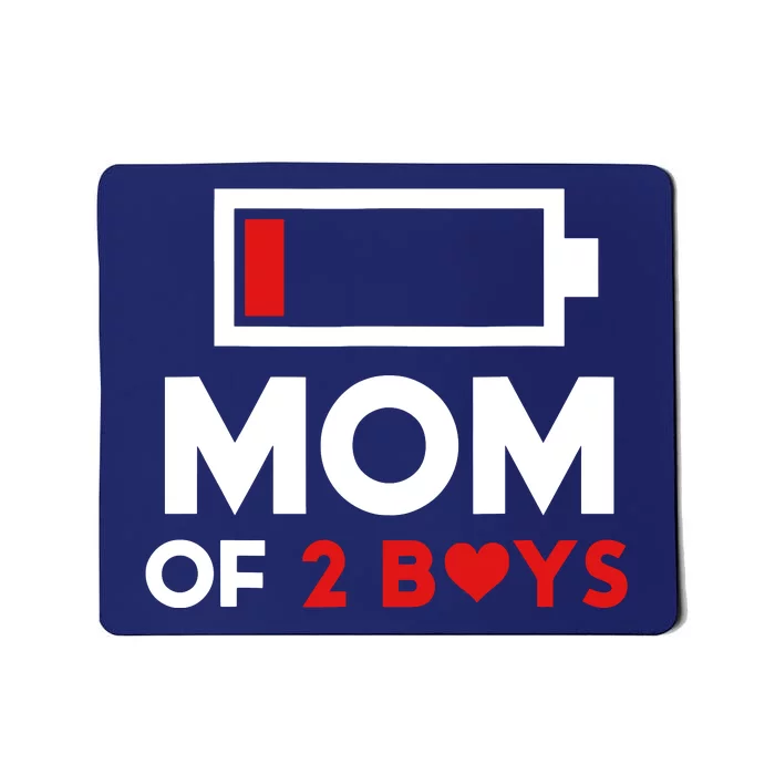 Mom Of 2 Boy From Son To Mom For Mothers Day Birthday Women Mousepad