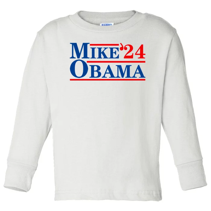 Mike Obama 2024 Toddler Long Sleeve Shirt