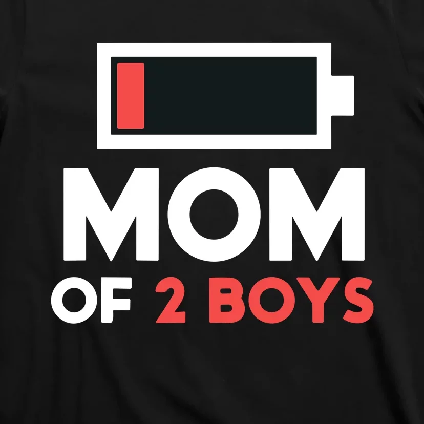 Mom Of 2 Gift From Son Mothers Day Birthday T-Shirt