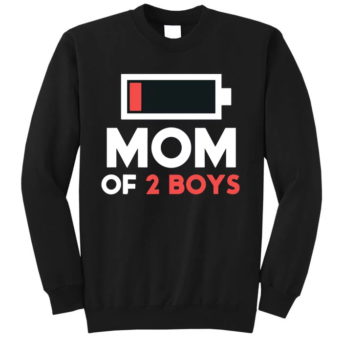 Mom Of 2 Gift From Son Mothers Day Birthday Tall Sweatshirt