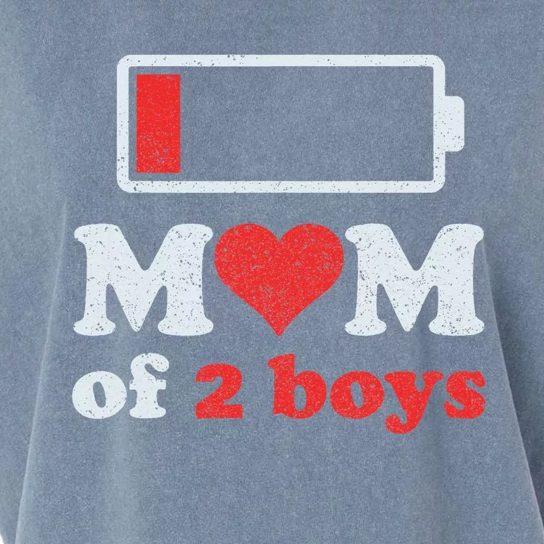 Mom of 2Boys from Son to Mom Quote Mothers Day Birthday Garment-Dyed Women's Muscle Tee