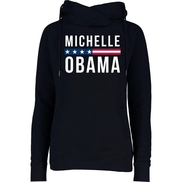 Michelle Obama 2024 President Men Women Obama 2024 Womens Funnel Neck Pullover Hood