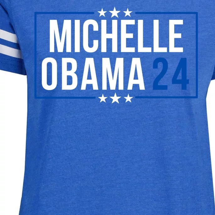 Michelle Obama 2024 Presidential Election Obama 2024 Enza Ladies Jersey Football T-Shirt