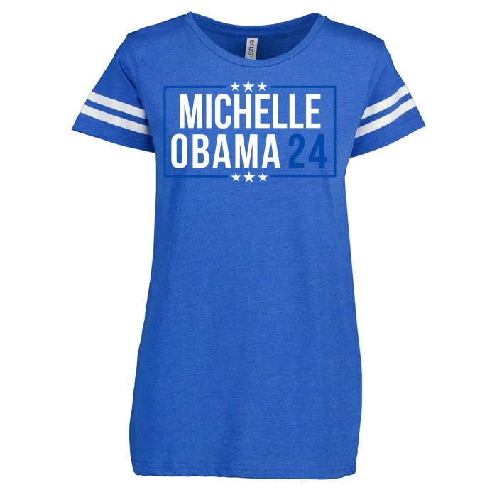 Michelle Obama 2024 Presidential Election Obama 2024 Enza Ladies Jersey Football T-Shirt