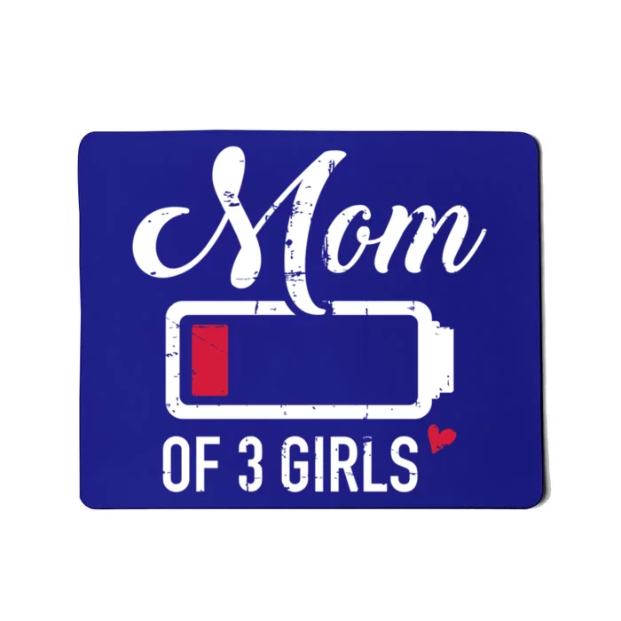 Mom Of 3 Low Battery Cute Gift Mousepad