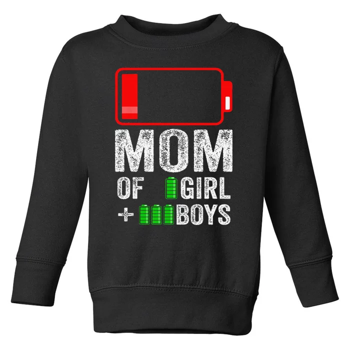 Mom of 3  1  Gift from kid Mothers Day Birthday Toddler Sweatshirt